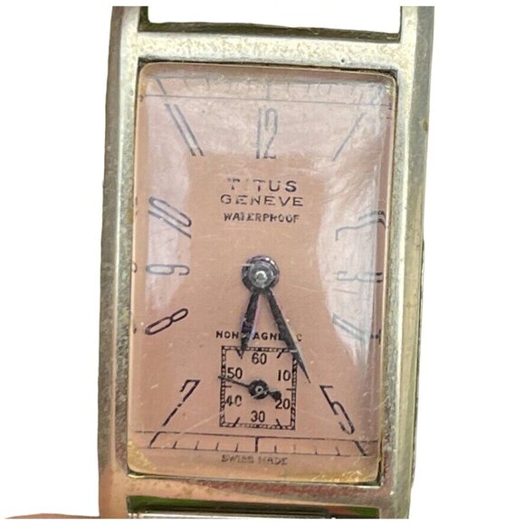 Vintage Titus Geneve Tank Watch - Parts/Repair - Picture 1 of 4